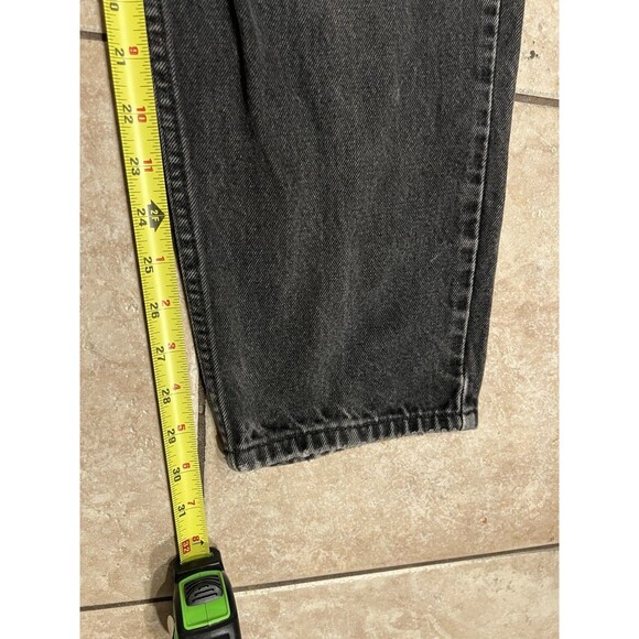 VTG Levis 550 Jeans Mens 34x30 Black Orange Tab Relaxed Fit Taper Leg Bat Wing - Picture 4 of 10